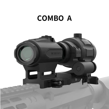 Victoptics SRD 1x20/30 /1x23x33 Red Dot Sight & 3x Magnifier With Flip Side Mount 3MOA Dot Size 20,000 Hours Runtime For AR 15