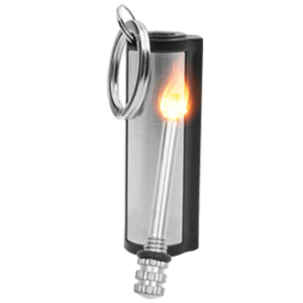 1-5-pack Magnesium flint set, waterproof emergency flint keychain lighter for outdoor survival
