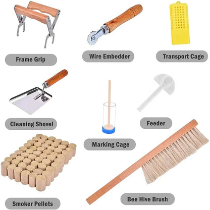 Beekeeping Supplies Honey Kit Beekeeping Starter Kit Set of 15 pieces