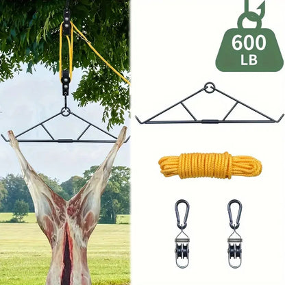 700LB Capacity Deer Hanger with Gambrel Hunting Game Hanging Kit for Deer Carcass/Butcher Deer Hunting Accessories Gifts for Men
