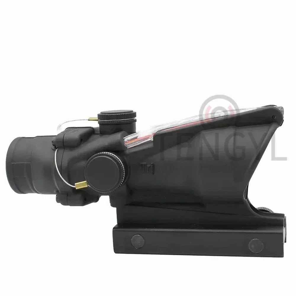 A OG 4x32 Hunting Fiber Illuminated Red Chevron Scope with Killflash and Embossed Logo Rifle Scope Ar 15
