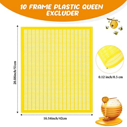 Rtteri Pcs Plastic Queen Excluder Queen Bee Excluder for Bee Hive Beekeeping Separating Queen Bees from Honey Beekeepers Lookin