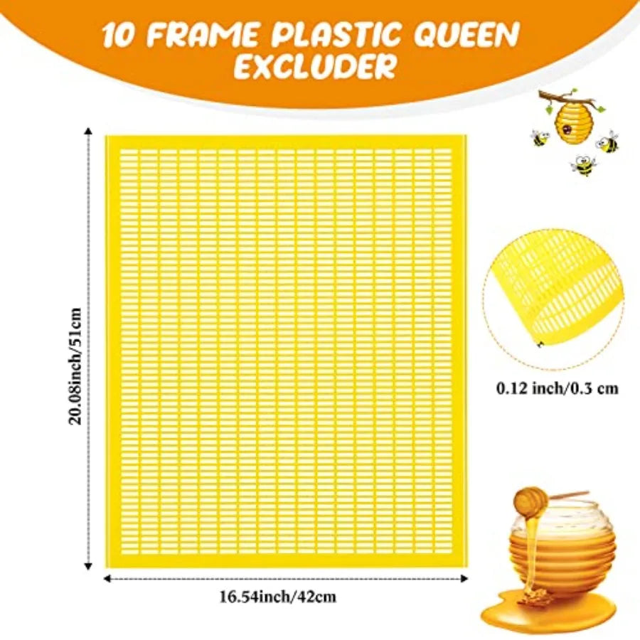 Rtteri Pcs Plastic Queen Excluder Queen Bee Excluder for Bee Hive Beekeeping Separating Queen Bees from Honey Beekeepers Lookin