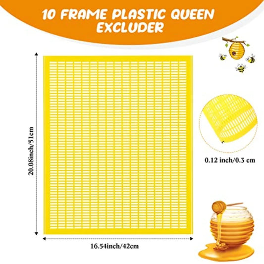 Rtteri Pcs Plastic Queen Excluder Queen Bee Excluder for Bee Hive Beekeeping Separating Queen Bees from Honey Beekeepers Lookin