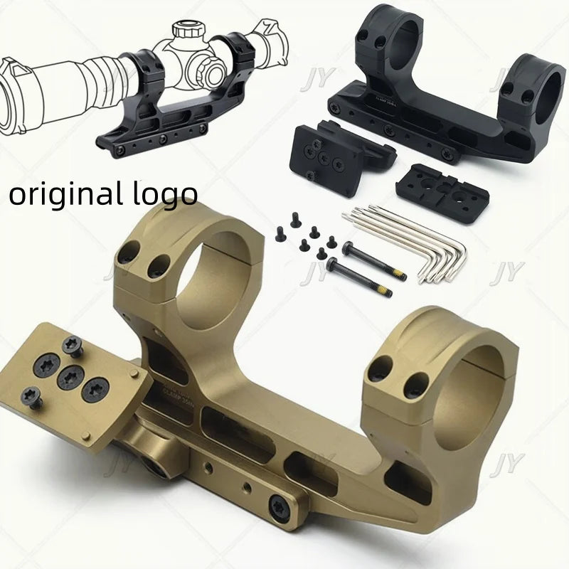 Fast LPVO Scope Mount  2.05 " Centerline Height 30mm Tube Offset Mount Plate for Red Dot Sight Ar 15 Accessories P.catin.ny Rail