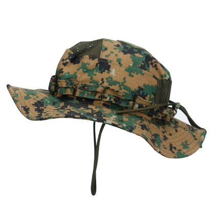 1pc/5pcs Camo Boonie Hat Sunscreen Breathable Bucket Hat Men's Outdoor Hiking Hunting Fishing Windproof Fisherman's Hat