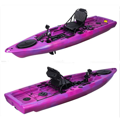 Customize Portable  Kayak With Split Hard Shell Electric Pedal-Driven Canoe For Solo Tandem Lake Sea Adventures Modular Assembly