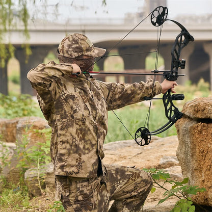 Compound Bow Archery Sets 19-70lbs Draw Weight Adjustable Shooting Right Hand Hunting Bows Adult Beginners Kit Up to IBO 320 Fps