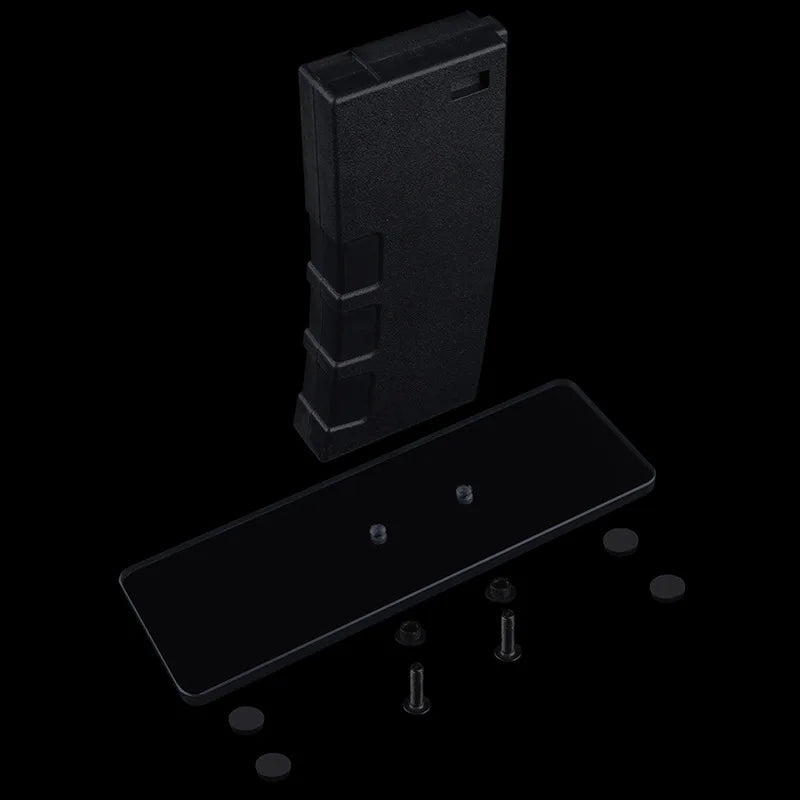 Display Stand AR 15 Style for M4 and AR15 ((AEG) ABS Decorative Magazine Glass Base Rifle Stand for Hunting Airsoft Accessories
