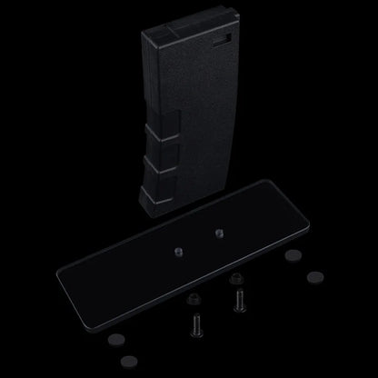 Display Stand AR 15 Style for M4 and AR15 ((AEG) ABS Decorative Magazine Glass Base Rifle Stand for Hunting Airsoft Accessories