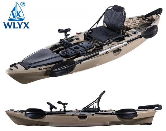 Customize Portable  Kayak With Split Hard Shell Electric Pedal-Driven Canoe For Solo Tandem Lake Sea Adventures Modular Assembly