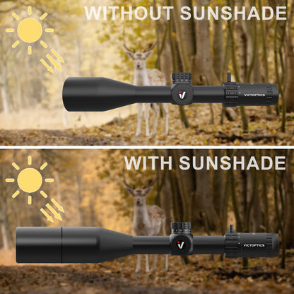 VictOptics S4 4-16x44 SFP Riflescope, Crystal Clear Optics, With Turret Lock Feature, Wide Field of View, For Air Guns & Fire Arms
