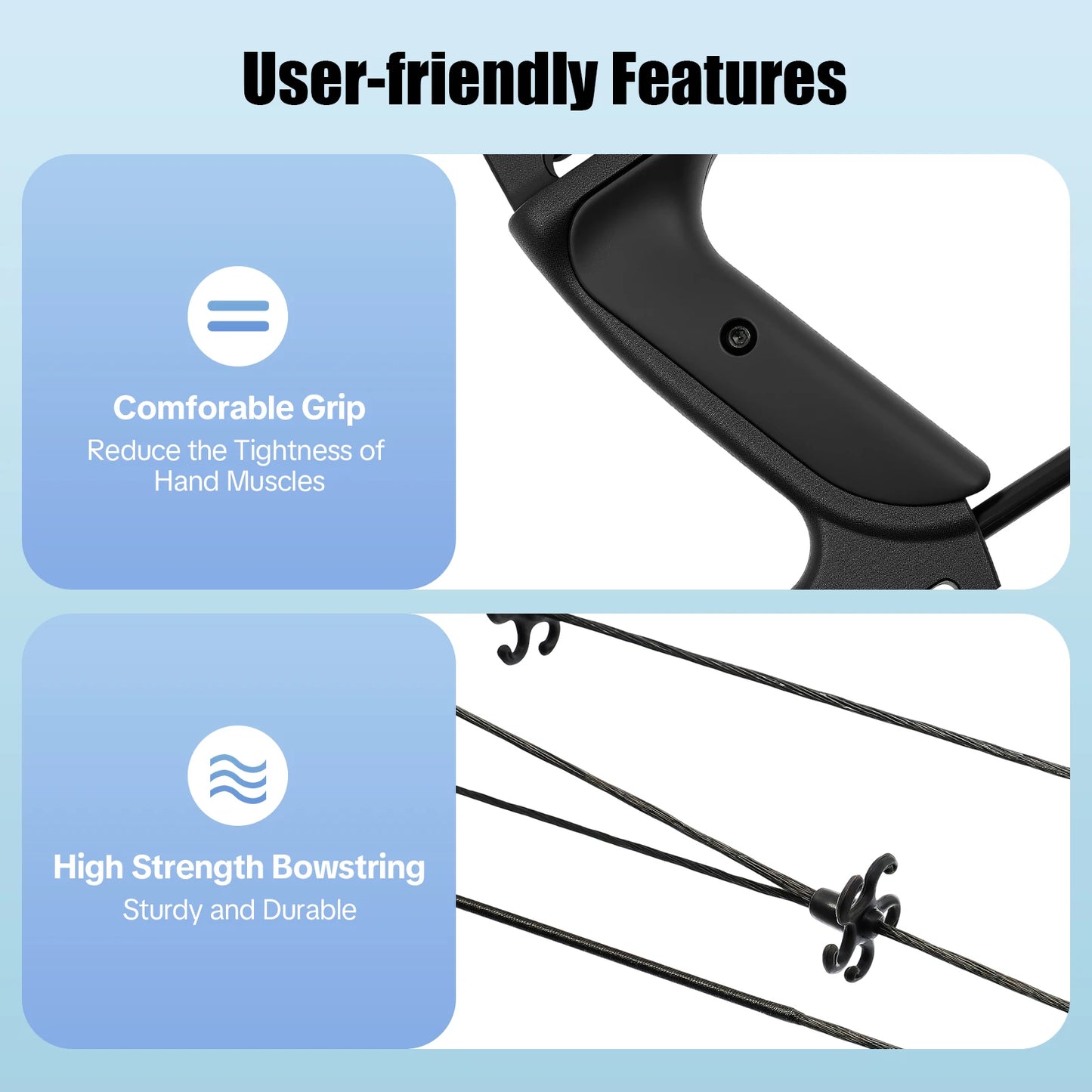Compound Bow for Adults Right Hand Bow and Arrow Support Hunting Kit: 3 Pin Lighted Sight/Rest/Quiver/String Stop/Stabilizer/Shock Absorption/Allen Tool/Draw Weight and Cams Fully Adjustable