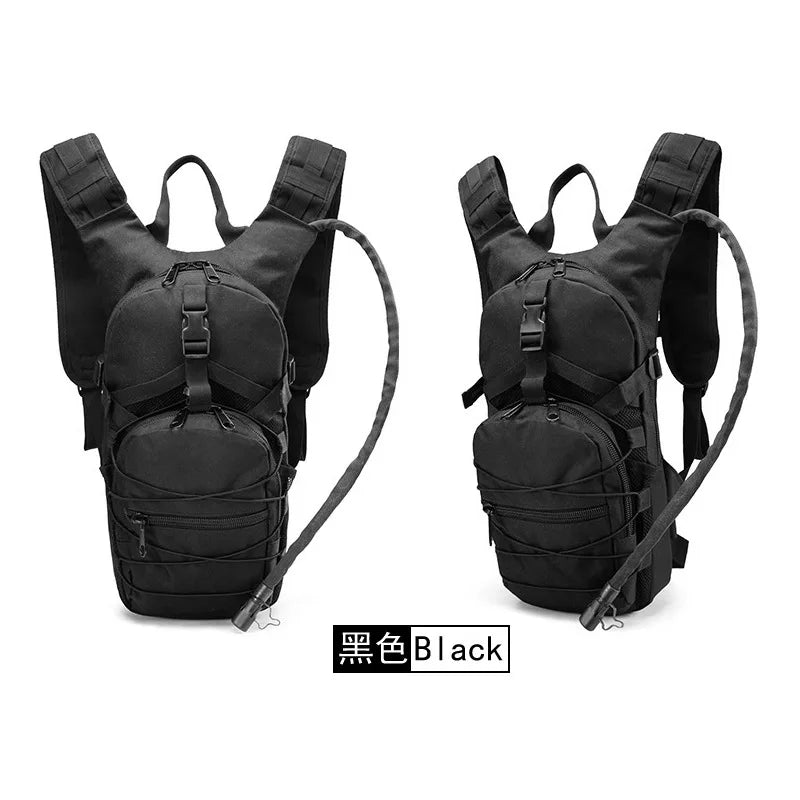 Lightweight Tactical Backpack Water Bag Camel Survival Backpack Hiking Hydration Pouch Rucksack Camping Bicycle Daypack