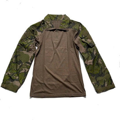 Outdoor Hunting Military Tactics G3 Training Suit, CP Style GEN3 Green Tiger Spot Combat Set, Tactical Top, Tactical Pants Men