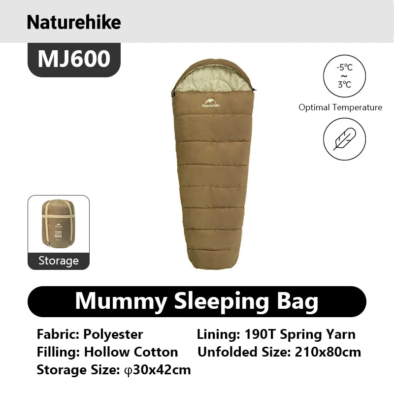 Mummy Sleeping Bags MJ300/MJ600 Cotton