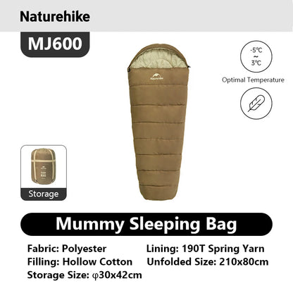 Mummy Sleeping Bags MJ300/MJ600 Cotton
