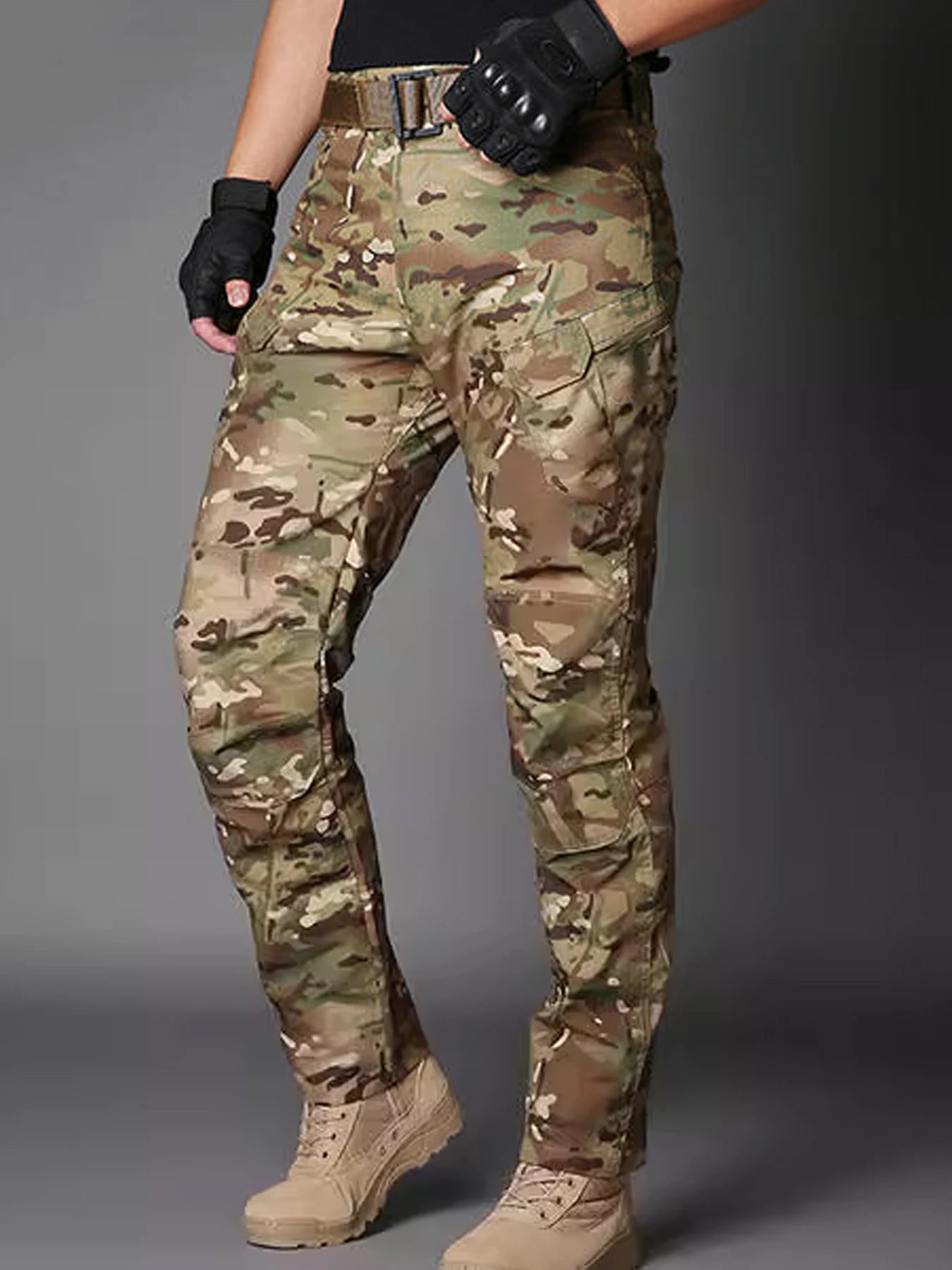 Men's Waterproof Breathable Outdoor Pants Large Pocket Tactical Sports Casual Overalls Pant XS-3XL