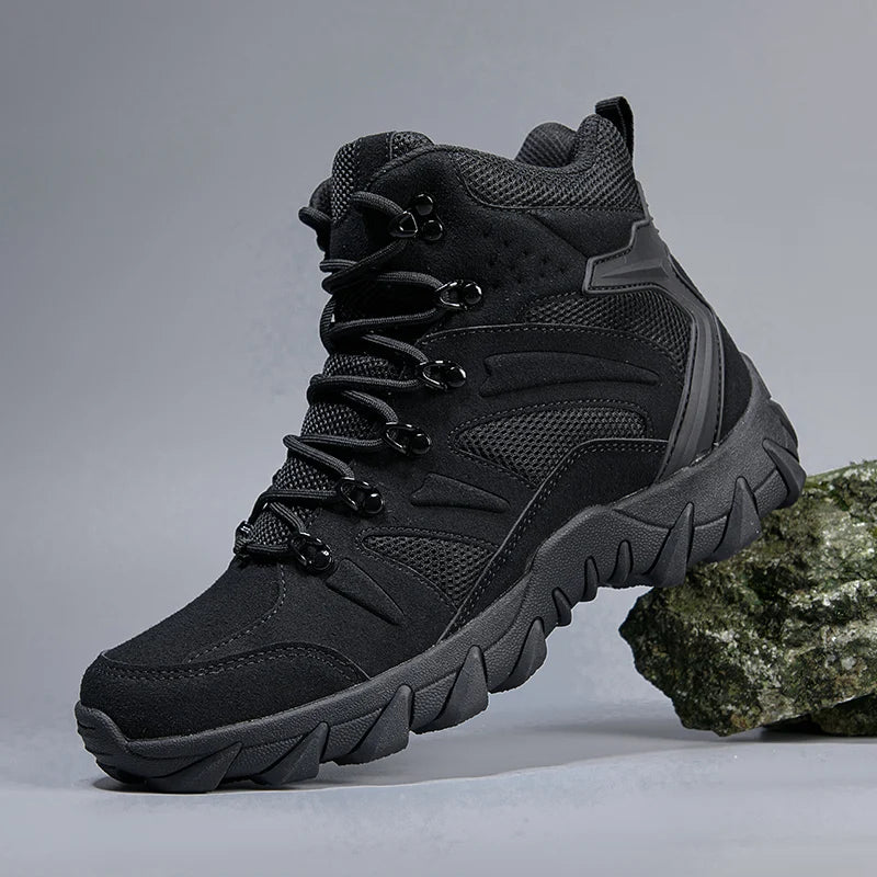 Men's casual tactical boots lightweight side zipper
