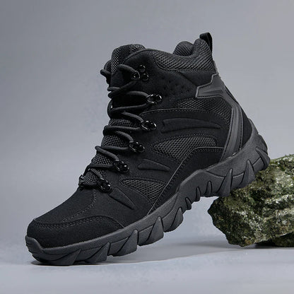 Men's casual tactical boots lightweight side zipper