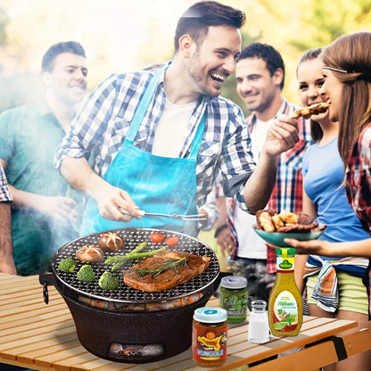 KL1 Cast Iron Oven Fireplace Charcoal And Alcohol Stove Barbecue Family Outdoor Picnic Water Tea Boiling Stove Garden Camping