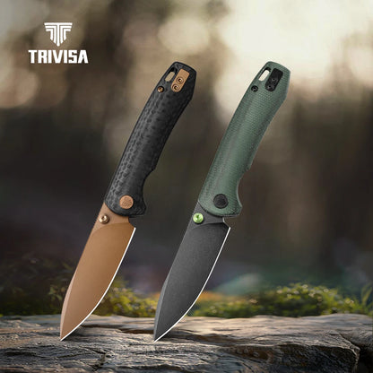 Pocket Folding Dragonfly Knife 14C28N  Blade Micarta G10  Handle High Quality  Survival Camping Hunting  Outdoor Fishing