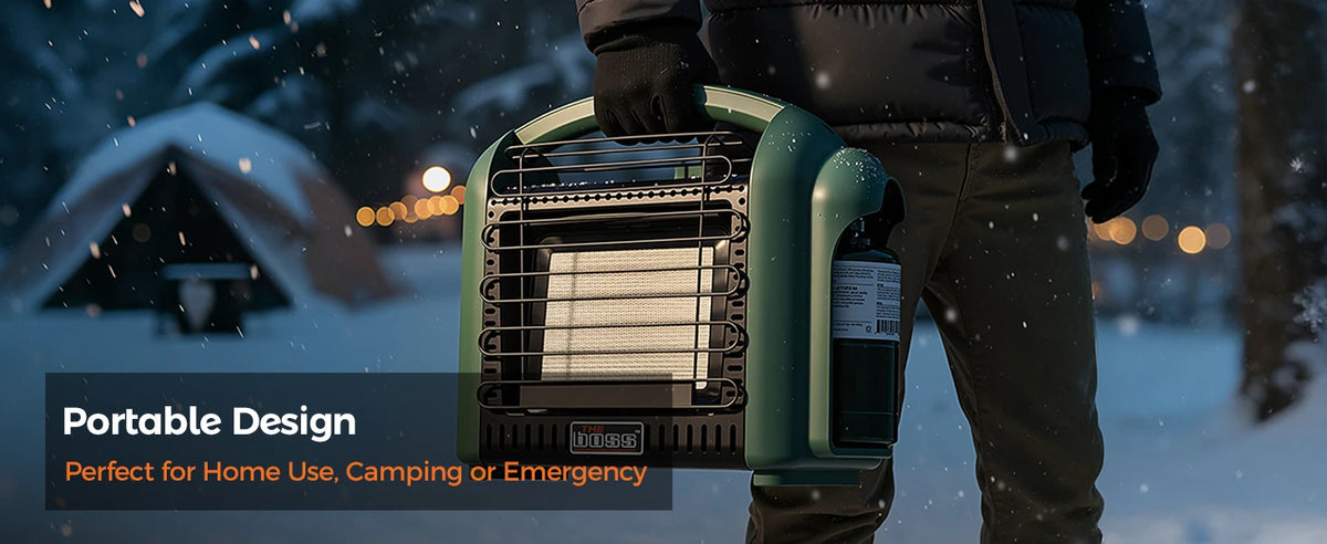 Propane Heater for Patio, 12000 BTU Portable Heater Outdoor Use Propane, Outdoor Space Heater for Camping