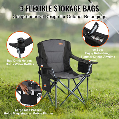 Outdoor Camping Chair 350lbs High Load Ultralight Folding Chair Portable Beach Hiking Picnic Travel Seat Fishing Tool