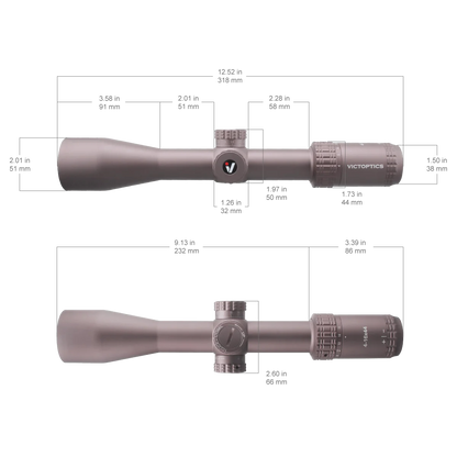 Victoptics S4 4-16x44 FFP SFP Riflescpe FDE with Turret Lock Feature Edge-to-Edge Image hunting tactical MDL Long Eye Relief