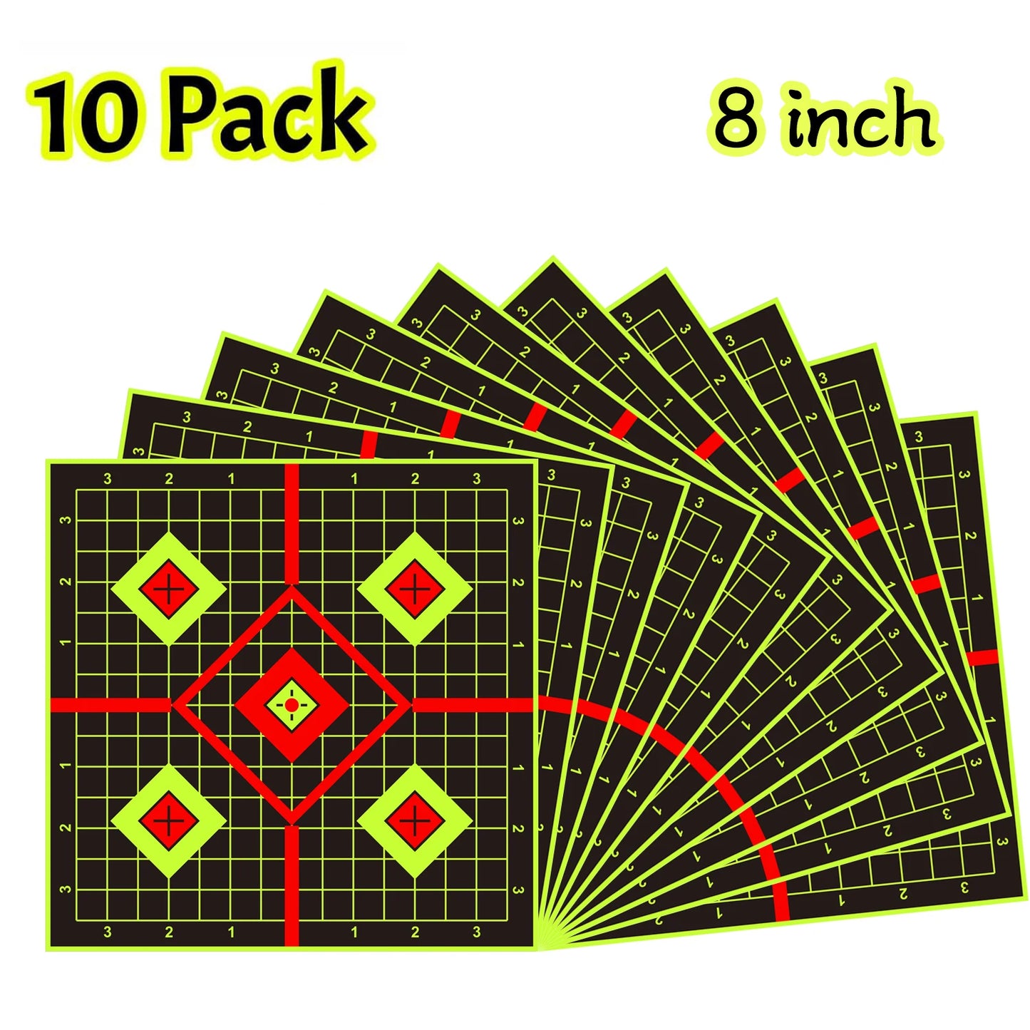 Splatter Adhesive Targets Stickers With Yellow Effect Square 12x12 Inch