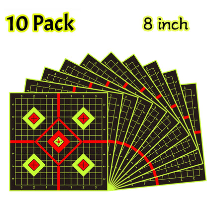 Splatter Adhesive Targets Stickers With Yellow Effect Square 12x12 Inch
