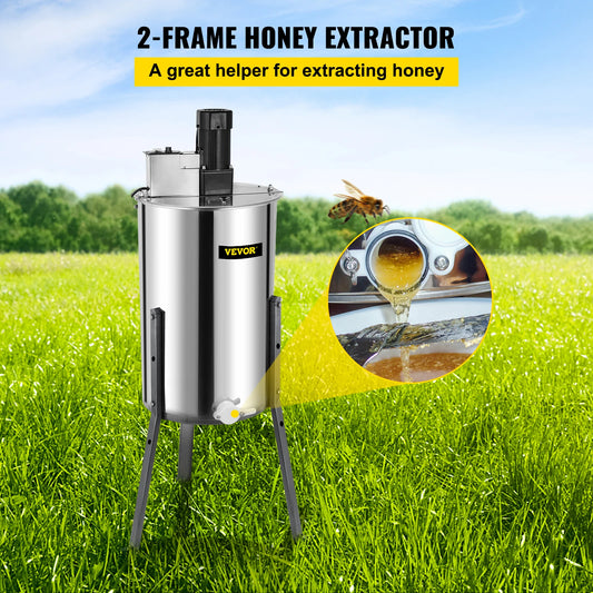 Honey Extractor 2 3 4 Frame Manual Electric Stainless Steel Honeycomb Spinner Crank Centrifuge Beekeeping Equipment