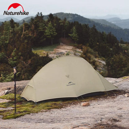 Naturehike Cloud Up Pro Trekking Tent 20D Nylon 1/2 People Tent Ultralight Portable Outdoor Travel Camping Tent With Floor Mat