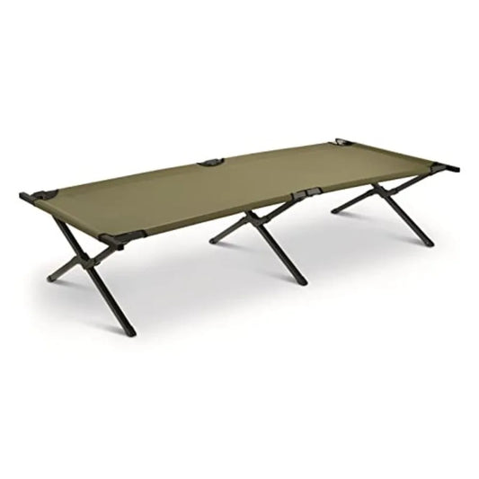 Camping Cot for Adults Heavy-Duty Comfortable Military Army Style Portable Folding Sleeping Camp Tent Bed with Carry Bag 225-lb