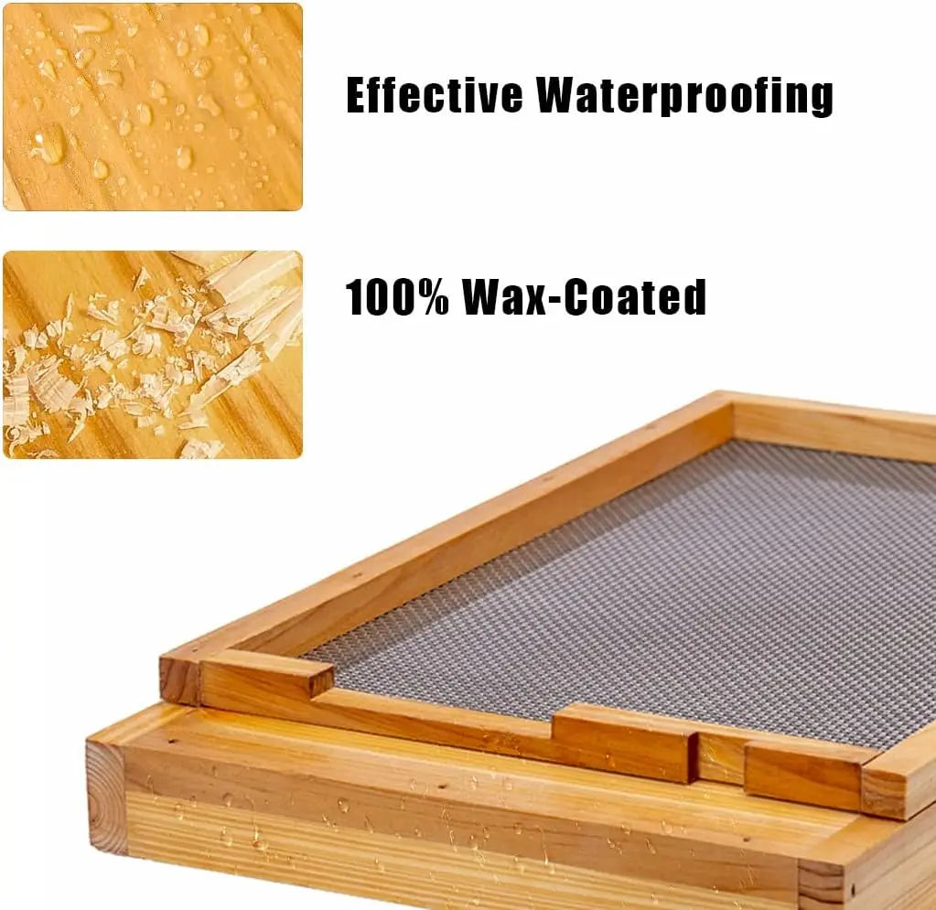 10-Frame Screened Bottom Board for Beehives,