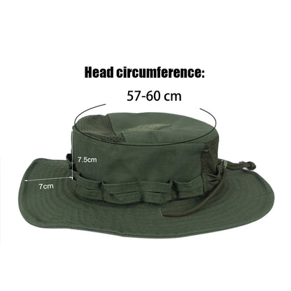 1pc/5pcs Camo Boonie Hat Sunscreen Breathable Bucket Hat Men's Outdoor Hiking Hunting Fishing Windproof Fisherman's Hat