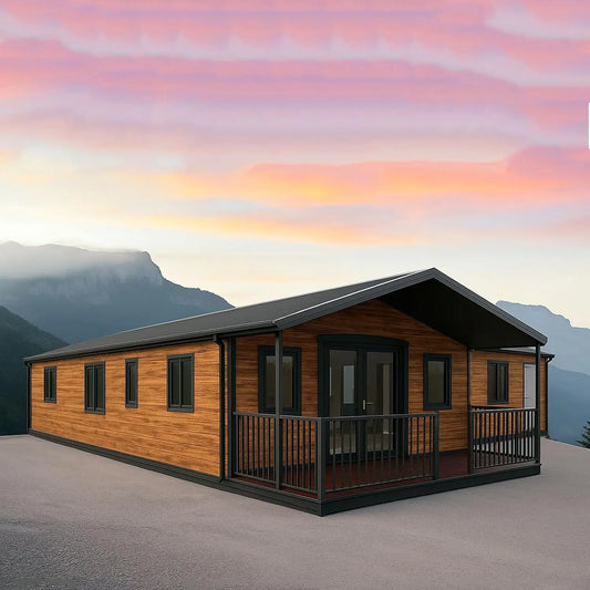 Luxury Foldable Container House with Terrace - Portable Modular Tiny House 1-3 Bedroom Custom Prefab House for Living