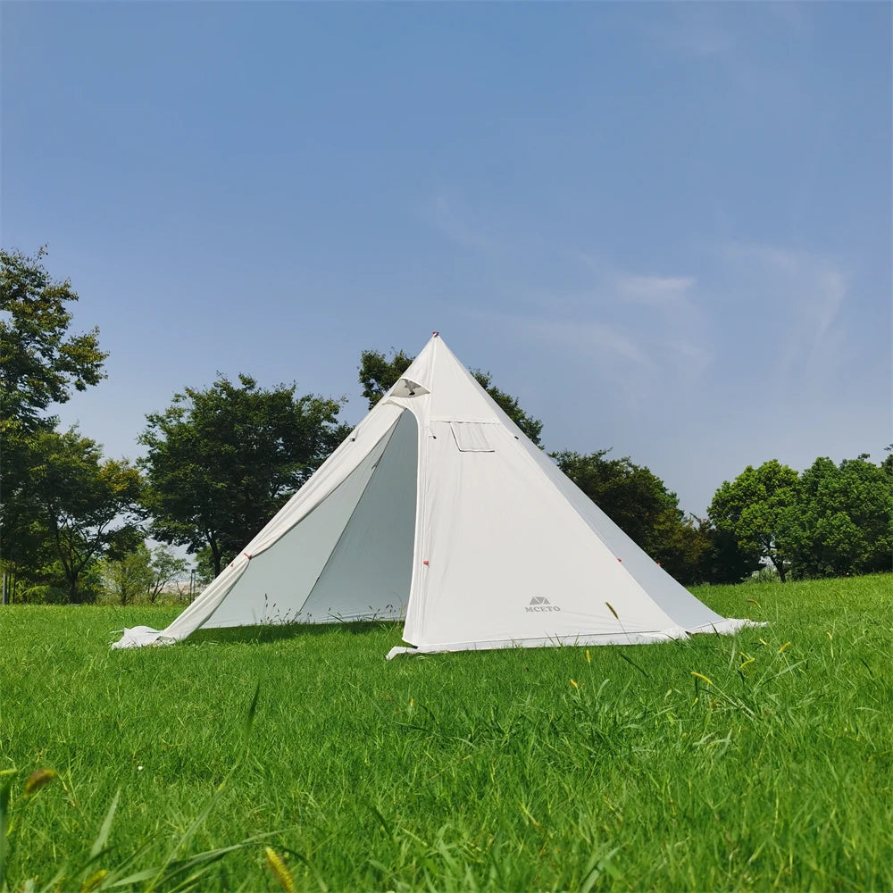 4-6 People Tipi Hot Tent with Stove Jack 400PRO Camping Pyramid Teepee Tent for Camping Backpacking Hiking