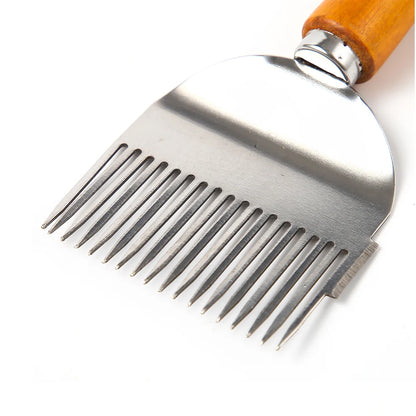 1 Pc Beekeeper Honey Cutter Wooden Handle Comb Honey Pin Needle Honey Knife Cut  Uncapping Forks 17 Root BEE Fork Durable