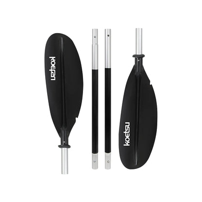 4-Piece Two Way Paddle Adjustable Floating Kayak Paddle Aluminium Alloy Stand Up Paddleboard Paddles for Canoe Kayaking
