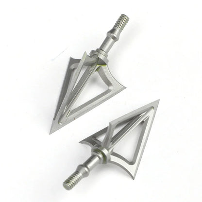 3/6/12pcs Arrowhead Archery Broadhead Hunting Sharp 100/125 Grain Arrow Head 3 Blade Stainless Tips