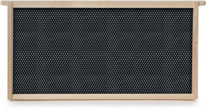 10 Deep Frame Kit with Foundations for Langstroth Beekeeping, Unassembled Pine Wood Frames