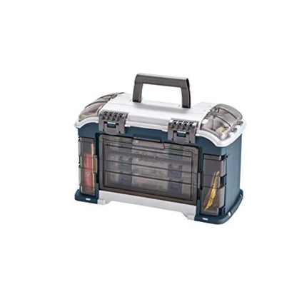Angled Tackle System with Three 3560 Boxes Fishing Tackle Storage in Black Premium Durable Design for Organized