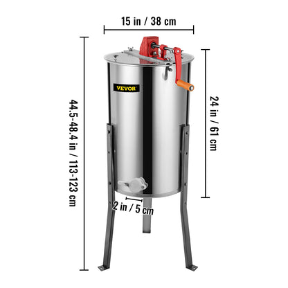 Honey Extractor 2 3 4 Frame Manual Electric Stainless Steel Honeycomb Spinner Crank Centrifuge Beekeeping Equipment