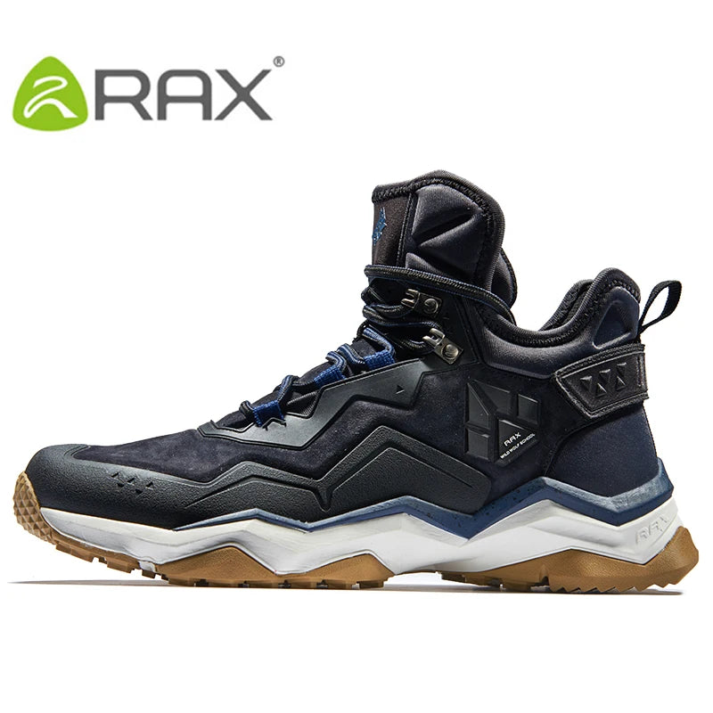 Men Hiking Shoes Mid-top Waterproof Outdoor Sneaker Men Leather Trekking Boots Trail Camping Climbing Hunting Sneakers Women