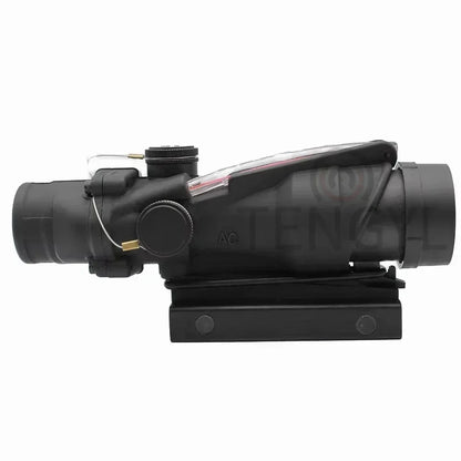 A OG 4x32 Hunting Fiber Illuminated Red Chevron Scope with Killflash and Embossed Logo Rifle Scope Ar 15