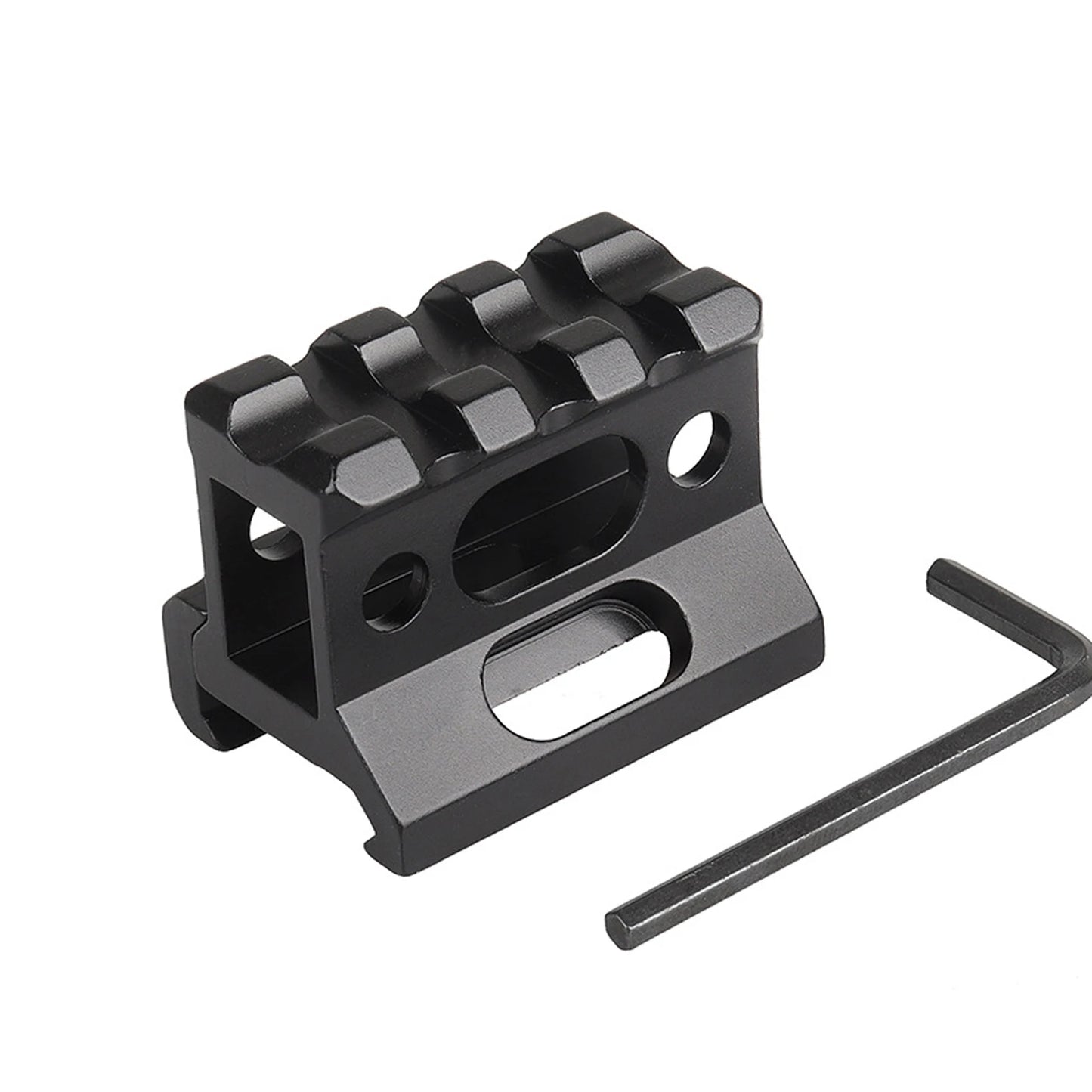 Riser Mount 1" Height Picatinny Short Riser Mount Aluminum Alloy Scope Riser Base Mount 20mm Picatinny Rail