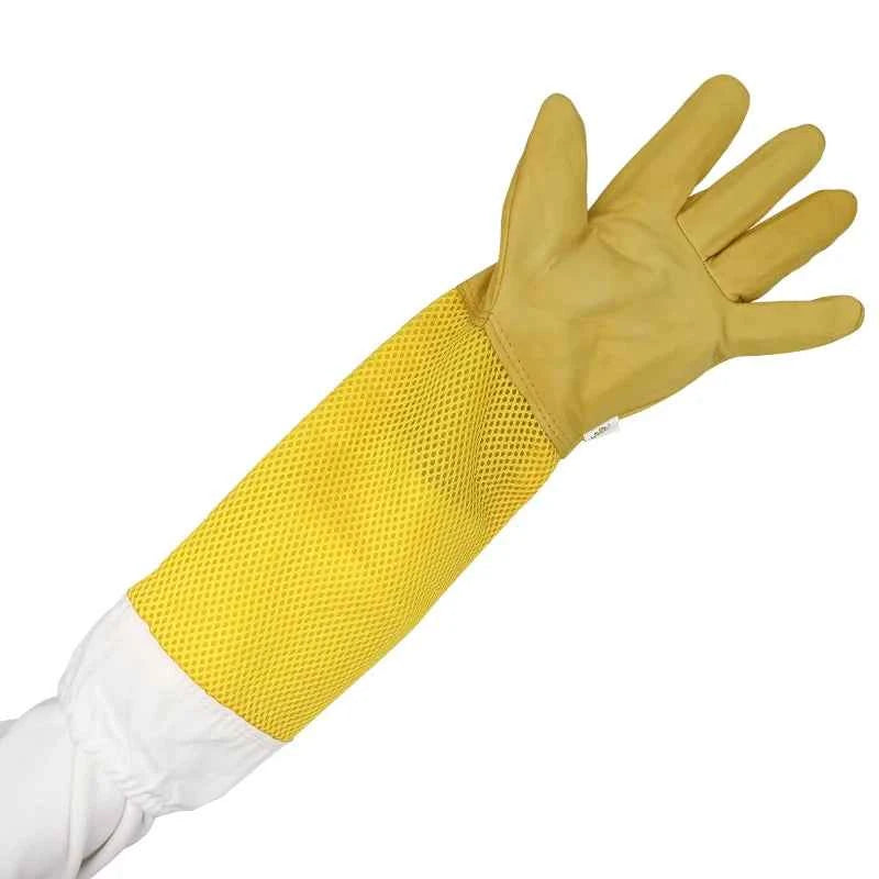 Beekeeper Beekeeping Gloves Protective Sleeves Ventilated Professional Anti Bee for Apiculture Beekeeper Prevent Beehive tools