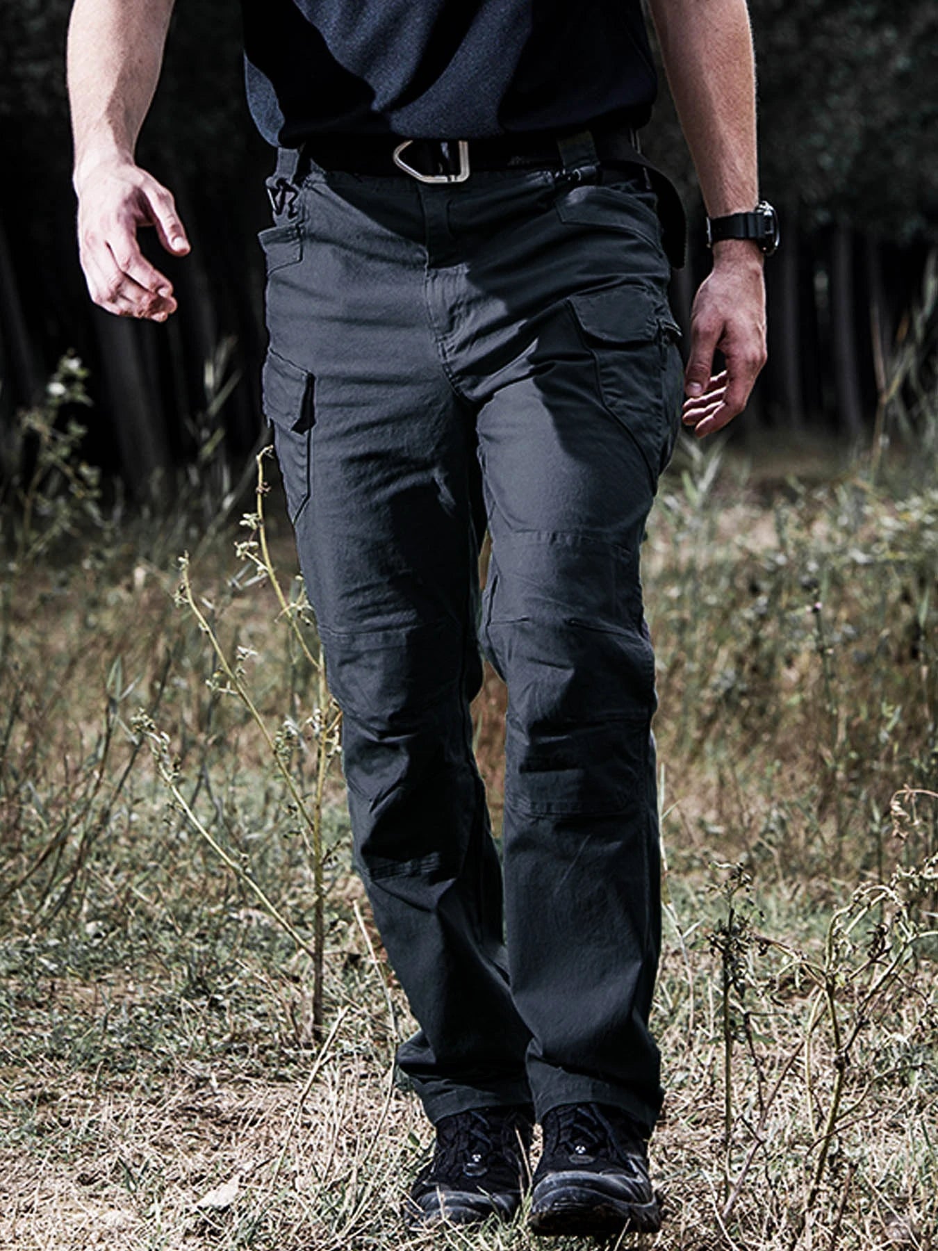 Men's Waterproof Breathable Outdoor Pants Large Pocket Tactical Sports Casual Overalls Pant XS-3XL