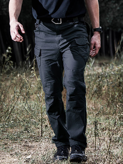 Men's Waterproof Breathable Outdoor Pants Large Pocket Tactical Sports Casual Overalls Pant XS-3XL
